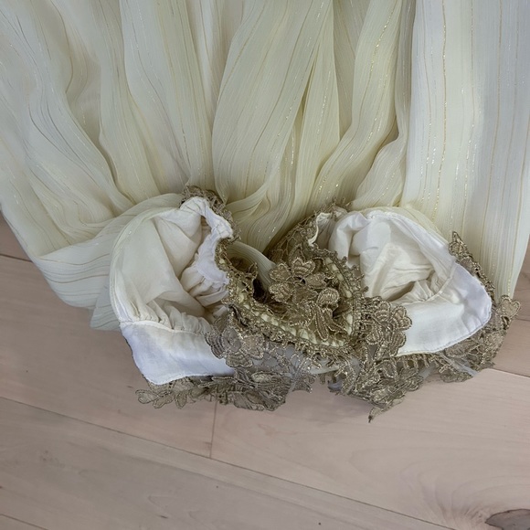 Sweet Boutons Metallic Thread Kids Dress Girls Size 7 - Picture 9 of 17